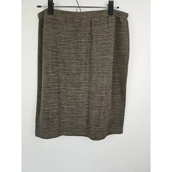 Chico's‎ Knee Length Elastic Waist Pull On Pencil Skirt Brown Size 1/M/8 - Picture 7 of 7